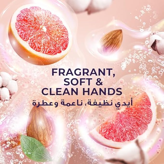 Lux غسول يدين معطر لوكس، جريب فروت ساتين وزيت لوز، ليدين معطرات وناعمتين ونظيفتين، 500 مل - Image 5